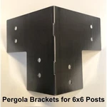 Posthugger Brackets For 6 X Posts - Heavy Duty Shop Table Pergola Usa Made. Fixed Price $165.90.