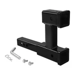 Dual 2" Trailer Hitch Receiver Rise-drop Extender Adapter Tow Truck 4000LB Black. Fixed Price $34.80.