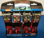 Highland Tie Down Ratchet Straps Light Duty Up To 300 Lbs. Red 10' (4 Pack) New. Fixed Price $14.99.