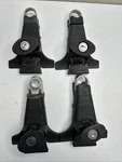 Set 4 Yakima Rain Gutter Roof Rack Towers No Keys - Read. Fixed Price $124.99.