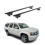 Fits Chevrolet Suburban 1500 2007-2014 Roof Rack Cross Bars Black Carrier Pcs. Fixed Price $109.99.