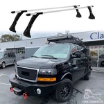 63" Rain Gutter Roof Rack Cross Bars Cargo Carrier Aluminum For Gmc Savana. Fixed Price $169.19.