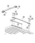 Genuine Mopar Roof Rail Right 55157386AB. Fixed Price $18.76.