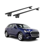 For Audi Q3 2019-2025 Omac G004041 Black Flush-mounted Roof Rails Cross Bars. Fixed Price $99.99.