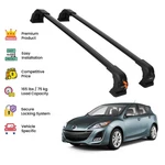 Black Premium Roof Rack Cross Bars For Mazda 3 2010-2019. Fixed Price $158.99.
