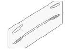 Genuine Nissan Roof Luggage Carrier Side Rail 73821-9PM0A. Fixed Price $548.51.