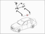 Genuine Mercedes W205 C-class Basic Carrier 2058900093. Fixed Price $476.39.