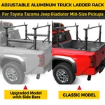800 Lbs Adjustable Truck Bed Ladder Rack For Toyota Tacoma & Jeep Gladiator Alu. Fixed Price $339.00.