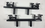 Lot Of 2 Rigwheels Universal Rail Brackets With 18" Cross Bars. Fixed Price $99.00.