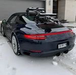 Top Roof Rack Corssbar Ski Snowboard Carriers W/lock For Porsche 911 GT3. Fixed Price $109.04.
