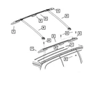 Genuine Mopar Lugg Rack Cross Rail 5113041AA. Fixed Price $127.87.