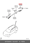 Genuine Oe Moulding Assembly Plastic 7661A037 For Mitsubishi 7661-A037. Fixed Price $72.37.