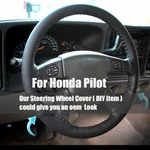 15" Steering Wheel Cover Genuine Leather For Honda Pilot. Fixed Price $35.99.