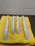 02-14 Cadillac Escalade Roof Luggage Rack End Caps Set White. Fixed Price $65.00.