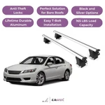 Erkul Roof Rack Crossbars For Honda Accord 2013-2017 Naked Aluminum Silver. Fixed Price $238.41.