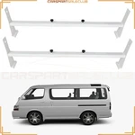Van 2 Ladder Rack Roof Cargo Universal Steel Bars 600LB Cross White. Fixed Price $162.14.
