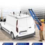 2CROSSBARS Van Roof Rack With Rear Roller Fit Ford Transit Connect 2010-2013. Fixed Price $200.00.