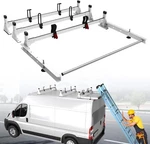 57"VAN Ladder Rack W/rear Cargo Roller For 2013-2024 Ram PROMASTE,3 BARS,750LBS. Fixed Price $259.99.