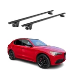 Roof Rack Cross Bars Luggage Carrier For Alfa Romeo Stelvio 2018-2026 Alu Black. Fixed Price $99.99.