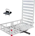 Aluminum Hitch Mount Wheelchair Carrier - 500 Lb Capacity With Ramp & Rails. Fixed Price $401.99.