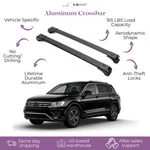 Piece Lockable Roof Rack Cross Bars For Volkswagen Tiguan 2018-2024 Black. Fixed Price $134.90.