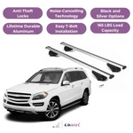 Erkul Roof Rack Cross Bars For Mercedes Gl 2013-2016 Raised Rails Silver. Fixed Price $159.90.