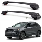 Roof Rack Cross Bars Ford Edge 2007-2014 Raised Rail Aluminum Black Pair. Fixed Price $149.99.