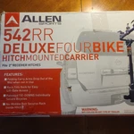 Allen Sports 542RR 2IN Receiver Bike Hitch Mount Rack - Black New Open Box. Fixed Price $125.00.