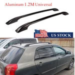1.2M Car Suv Top Roof Luggage Rack Side Bars Rails Frame Aluminum Black Us Stock. Fixed Price $63.10.