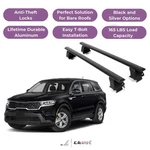 Erkul Roof Rack Crossbars For Kia Sorento 2021-2026 Naked Aluminum Black. Fixed Price $260.91.