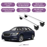 Erkul Roof Rack Crossbars For Subaru Legacy 2015-2019 Naked Aluminum Silver. Fixed Price $238.41.