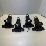 Yakima 1A Raingutter Towers W/ Locks And Key Total Used (024). Fixed Price $125.00.