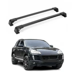 Roof Rack Cross Bars Carrier Aluminium For Porsche Cayenne 2003-2010 Black 2PCS. Fixed Price $119.99.