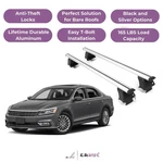 Erkul Roof Rack Crossbars For Volkswagen Passat 2012-2019 Naked Aluminum. Fixed Price $264.90.
