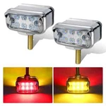 Amber Red Pedestal Fender Lights, 12 Led Semi Truck Turn Signal Dual .... Fixed Price $62.99.