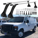 Ford Econoline Fullsize Van 99-06 63" Adjustable Ladder Roof Rack Cross Bars. Fixed Price $169.22.