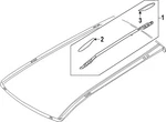 Genuine Nissan Finisher Assembly Roof Side Right-hand 73820-6TA2A. Fixed Price $465.54.