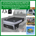 Bed Cargo Bag 26 Cu. Ft Heavy-duty Waterproof Storage For All Trucks. Fixed Price $133.19.