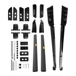 4PCS Roof Rack Side Rails + Cross Bars For 2019-25 Honda Passport Black Aluminum. Fixed Price $251.81.