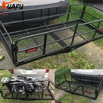 500 Lbs Folding Trailer Hitch Cargo Carrier Basket 58"X24"X14" Rear Luggage Rack. Fixed Price $154.50.