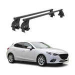 Smooth Roof Racks Cross Bars Carrier For Mazda 3 Hatchback 2014-2018 Black 2PCS. Fixed Price $199.99.
