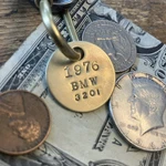1976 320I Solid Brass Key Fob. Fixed Price $14.95.