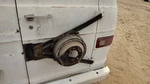 1974 Dodge Van B200 Spare Tire Winch Carrier Mount Bracket Assembly Complete Oem. Fixed Price $450.00.