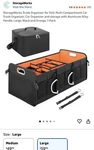 Premium Durable 78L Car Trunk Organizer W/ Insulated Cooler Bag For Suv/van New. Fixed Price $59.00.