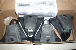 Yakima Q Towers For Roundbar Roof Rack Systems, Set 4, P/n 8000124. Fixed Price $55.00.