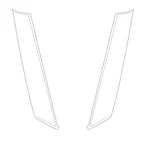 Genuine Oem Pair Set Of 2 Left & Right Body A-pillar Trim Panel For Mini Cooper. Fixed Price $172.99.