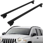 Roof Rack Set Cross Bar For 2008-2010 Jeep Compass Luggage Cargo Carrier Black. Fixed Price $86.41.