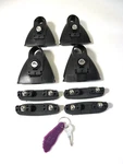 Yakima Locking Railrider 1 Towers W/ Locks, Key & Bases - Pre Control Skyline. Fixed Price $199.95.