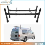 ?universal Black Van 2 Ladder Roof Rack Ford Econoline Crossbars Steel. Fixed Price $157.09.