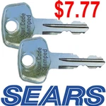 Sears Replacement Key Roof X-cargo Karrite Ski Carrier Skyline Sportrack Xl. Fixed Price $7.77.